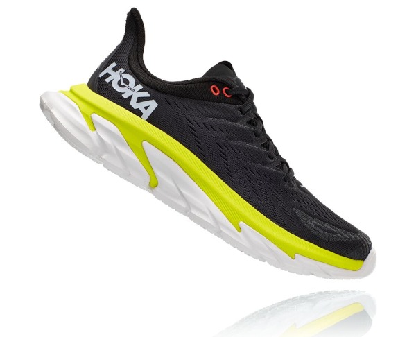 Hoka One One Clifton Edge Mens UK - Dark Grey / Rose Road Running Shoes - HLDIU9745